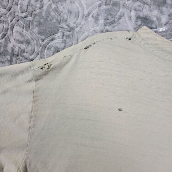 Vintage Cabbage Patch Shirt Mens Large Ivory Night Club San Francisco Thrashed - Picture 10 of 11